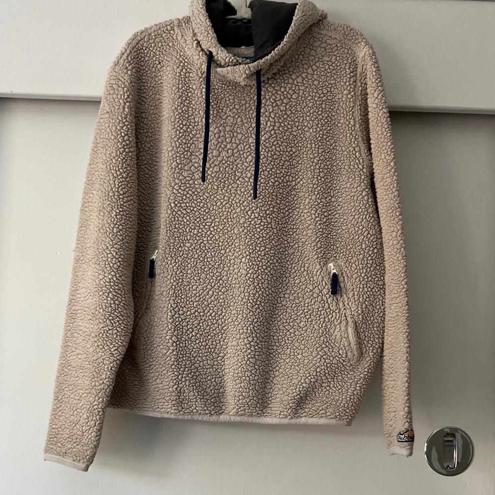 chubbies Beige Sherpa Crewneck Hoodie